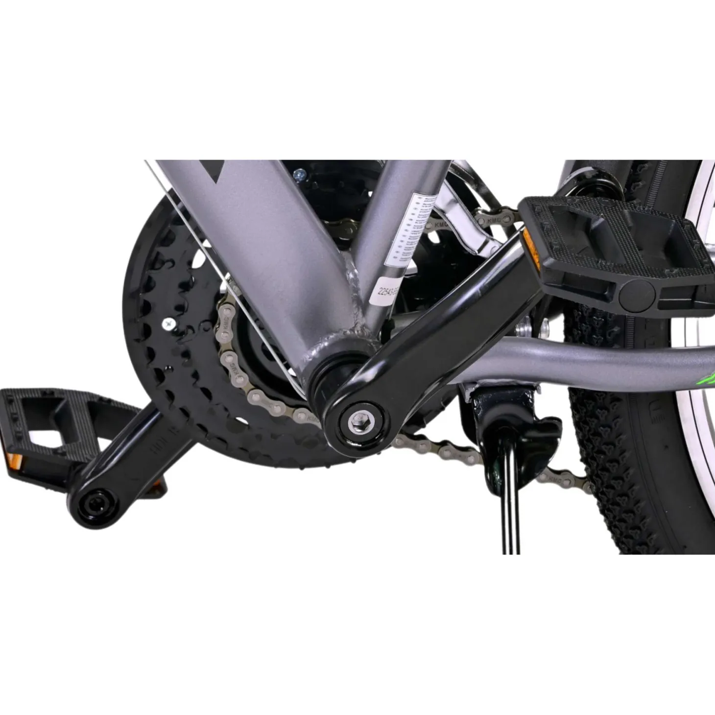 Volare Cross Fiets - 24" - Grijs - 18 versnellingen - Twee h