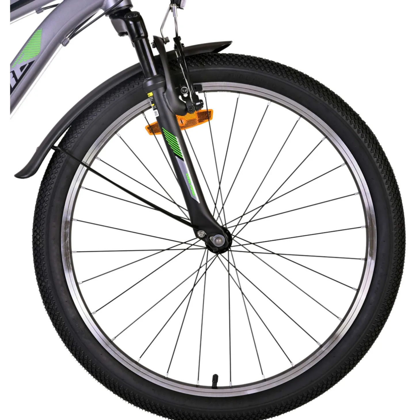 Volare Cross Fiets - 24" - Grijs - 18 versnellingen - Twee h
