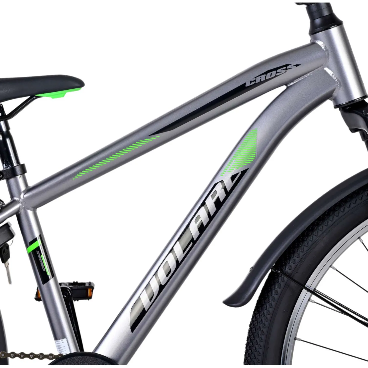 Volare Cross Fiets - 24 inch - donker Grijs