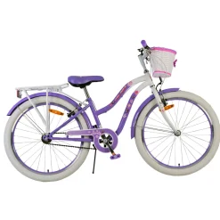 Volare Lovely Fiets - 24 inch - Paars - Twee handremmen