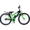 Volare Sportivo Fiets - 24" - Zwart Groen - Twee Handremmen