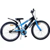 Volare Sportivo Fiets - 24" - Zwart Blauw - Twee Handremmen