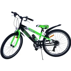 Volare Sportivo Fiets - 24 inch - 7 Speed - Zwart Groen