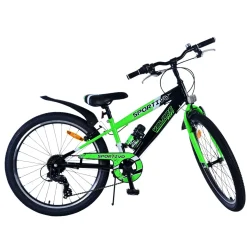 Volare Sportivo Fiets - 24 inch - 7 Speed - Zwart Groen