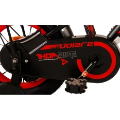 Volare Thombike Fiets - 12 inch - Zwart Rood