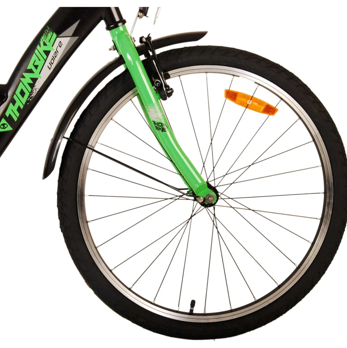 Volare Thombike Fiets - 24 inch - Zwart Groen