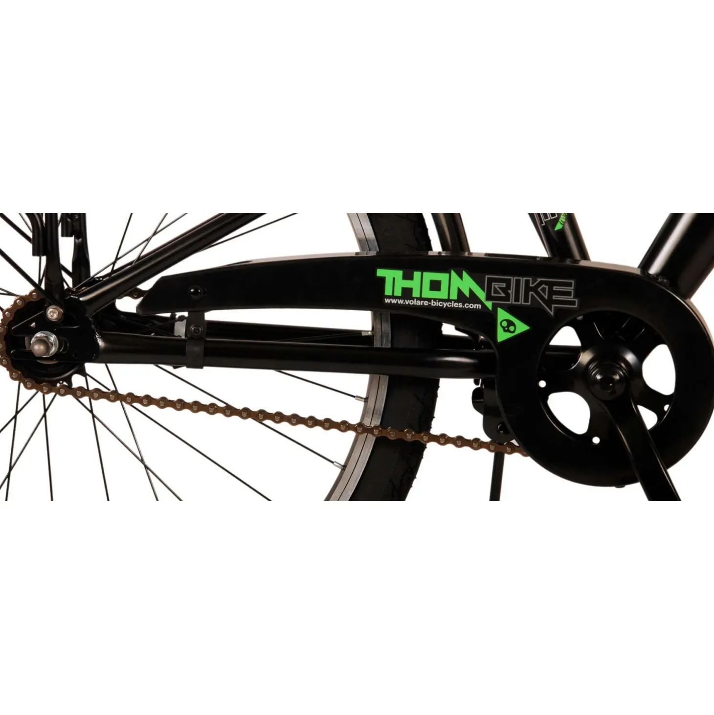 Volare Thombike Fiets - 24 inch - Zwart Groen