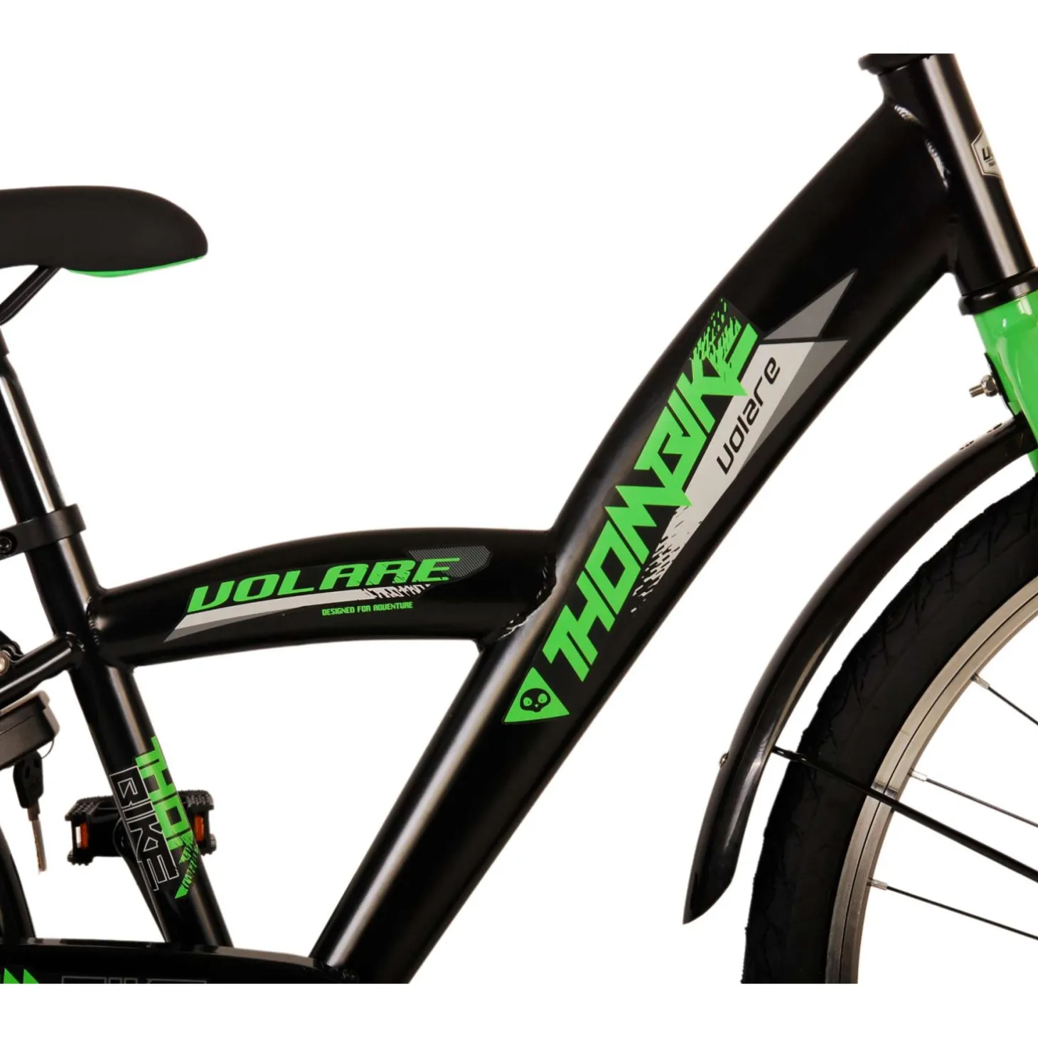 Volare Thombike Fiets - 24 inch - Zwart Groen