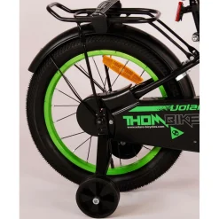 Volare Thombike Fiets - 16 inch - Zwart Groen