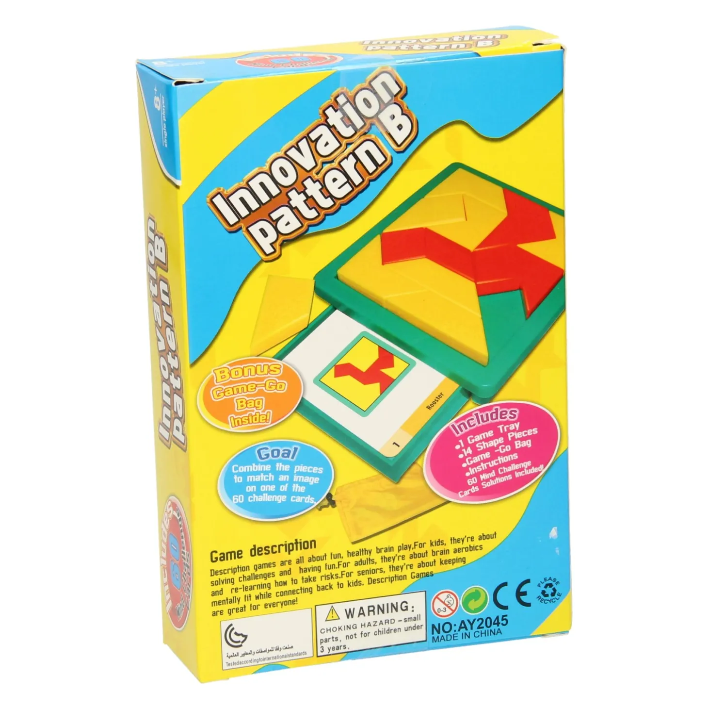 Vormenpuzzel Tangram, 60 Challenges