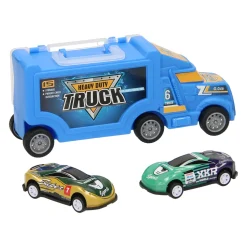 Vrachtwagen met 2 Auto's