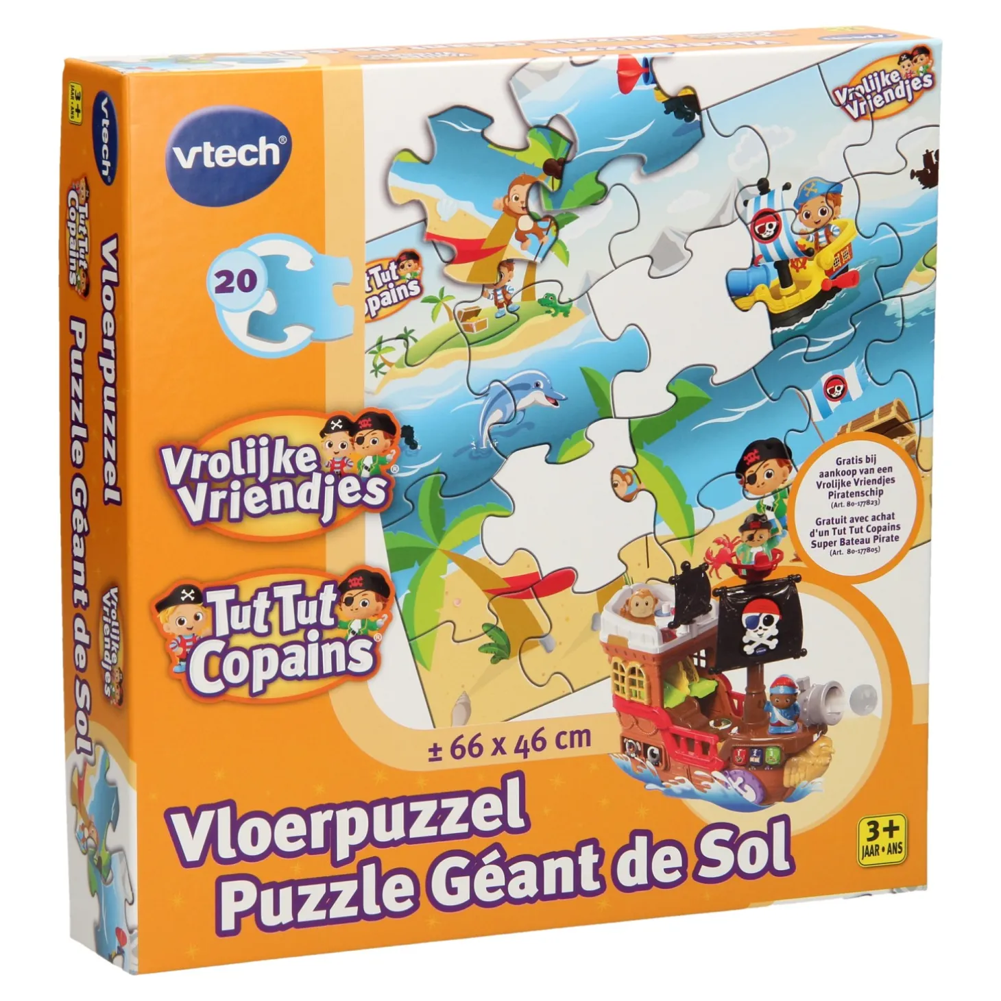 Vrolijke Vriendjes Vloerpuzzel Pirateneiland