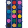 Waterverfpalet met Kwast, 18 kleuren.