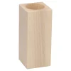 Waxinelichthouder Vierkant beukenhout, 13cm