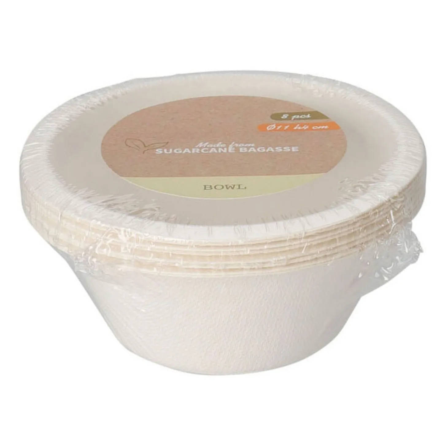 Wegwerpschaaltjes Suikerriet 250ml, 8st.