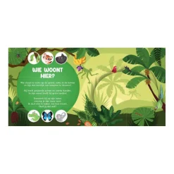 Wie Woont Hier? In de Jungle Flapjesboek