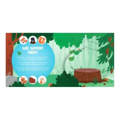 Wie Woont Hier? In het Bos Flapjesboek