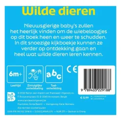 Wilde dieren - Kartonboek met Wiebeloogjes