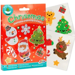 XMAS Diamond Painting Stickers, 12st.