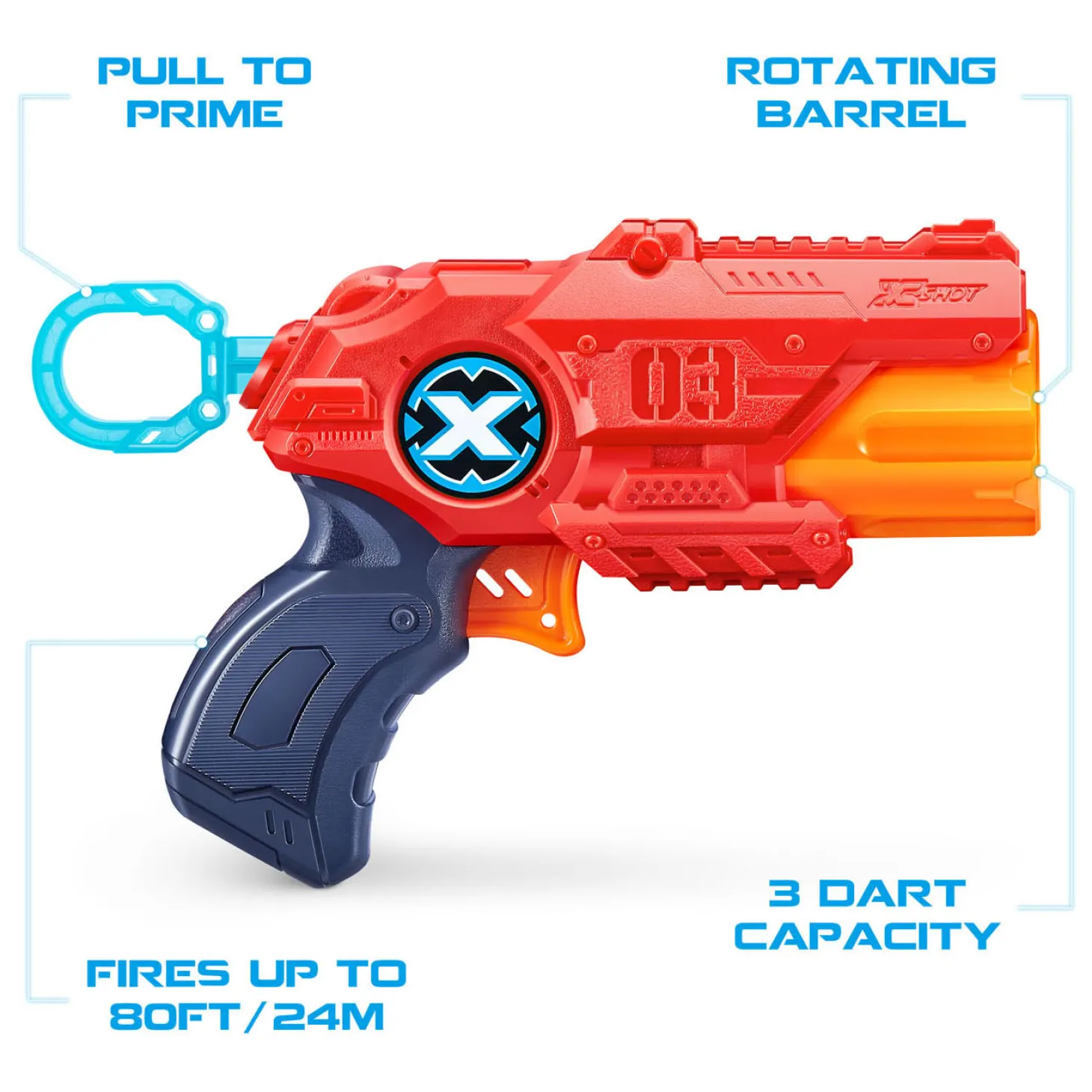 X-Shot Dart Pistool met 8 Pijlen