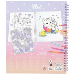 Ylvi & the Minimoomis Kleurboek met Eenhoorn Pailletten