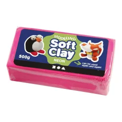 Zachte Klei - Neon Roze, 500gr.