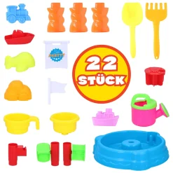 Zand- en Watertafel met Toren, 22dlg.