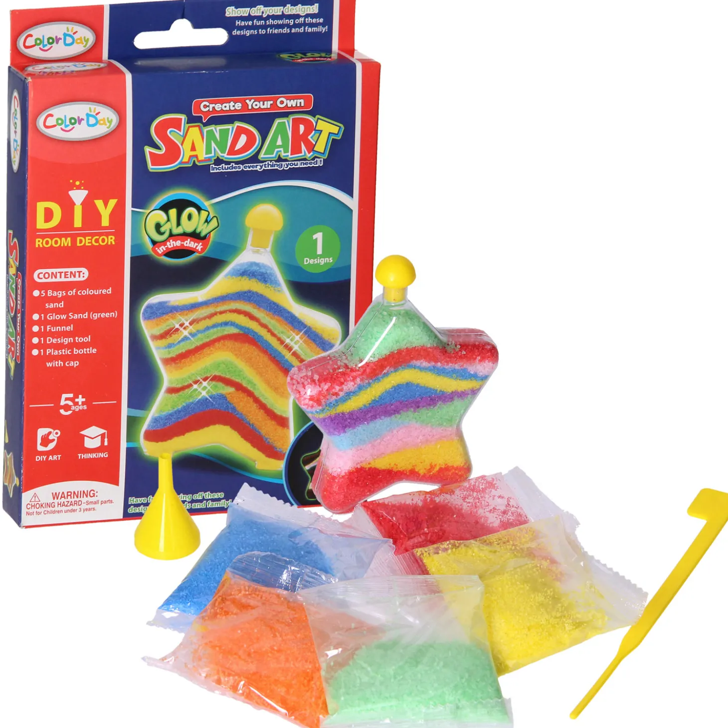 Zandkunst Glow in the Dark