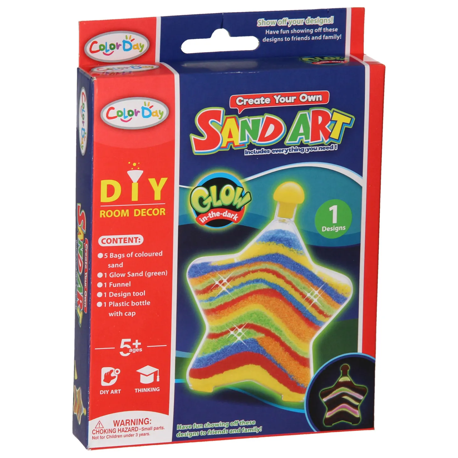 Zandkunst Glow in the Dark