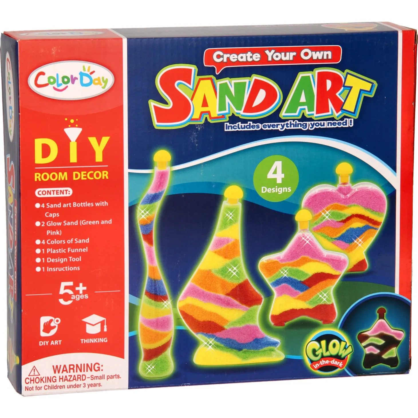 Zandkunst Glow in the Dark XL, 13dlg.