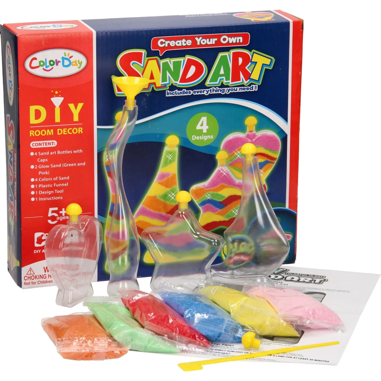 Zandkunst Glow in the Dark XL, 13dlg.