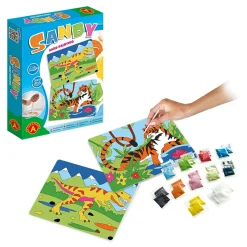 Zandkunst Knutselen Dinosaurus + Tijger