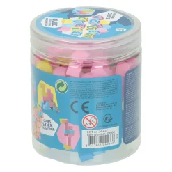 Zelfklevende Herbruikbare Magische Bouwblokken in Opbergdoosje