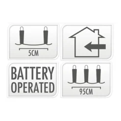 Zilverdraad 40Led Warm White, 195cm