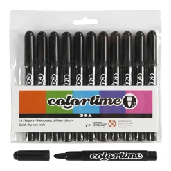 Zwarte Jumbo Stiften, 12st.